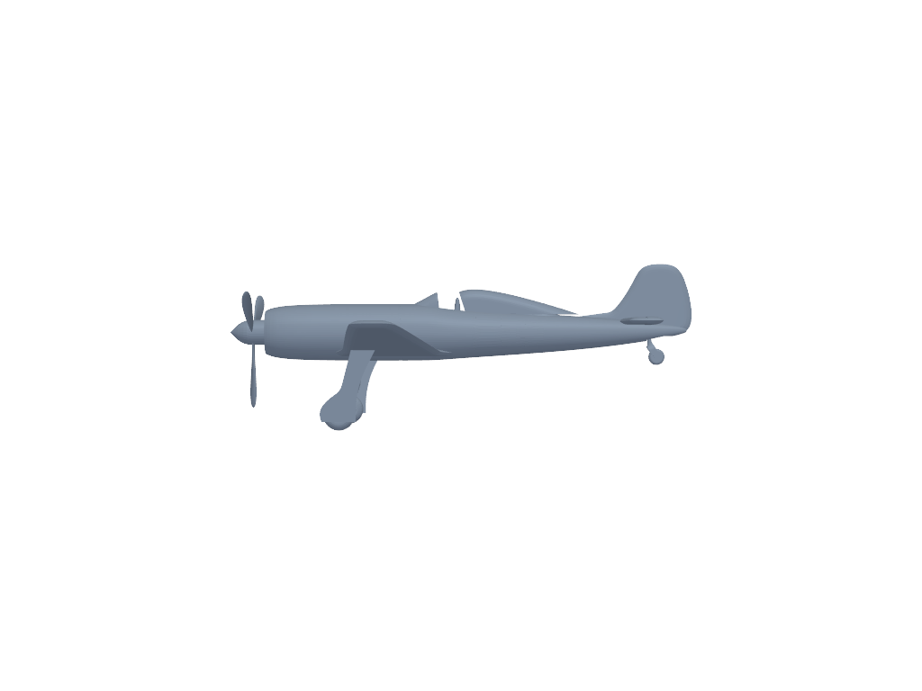 Focke-Wulf Ta 152 3D打印模型