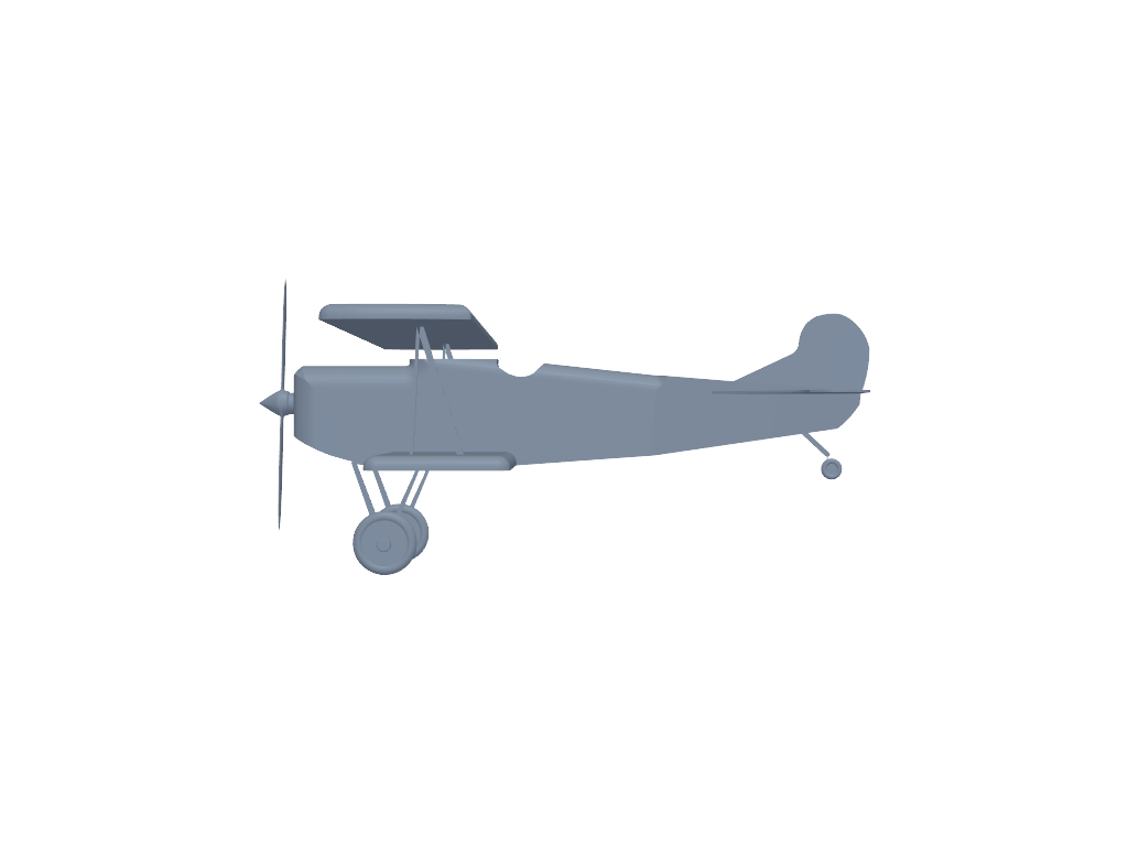 Fokker Dv.II 3D打印模型