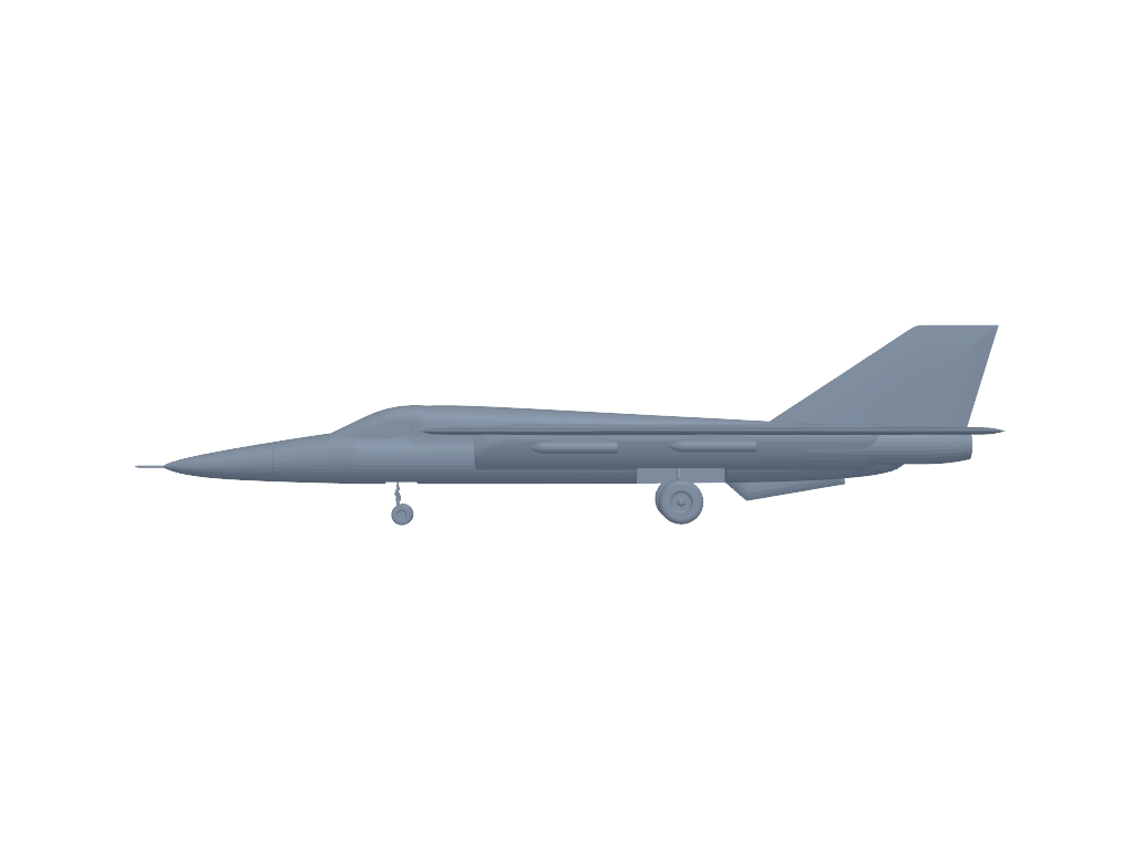 General Dynamics F-111 Aardvark 3D打印模型