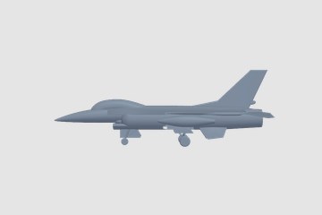General Dynamics F-16 Fighting Falcon 3D打印模型