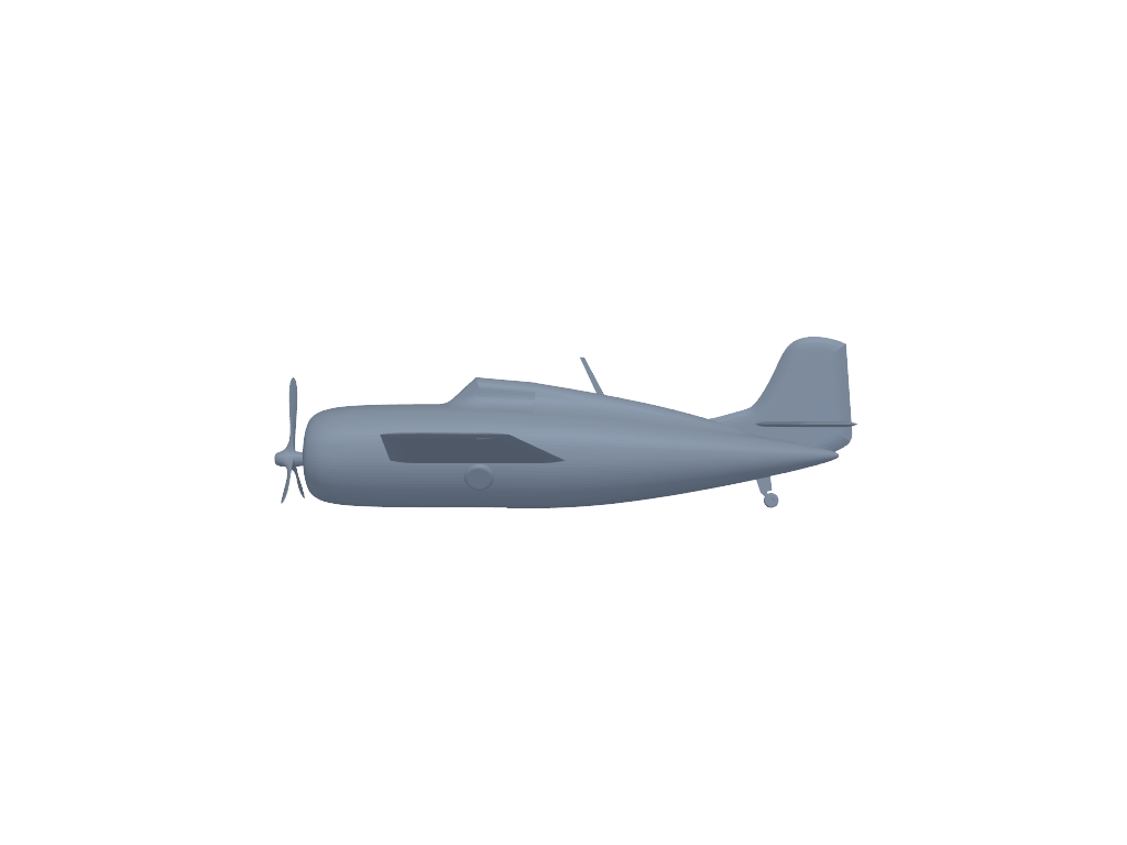 Grumman F4F Wildcat 3D打印模型