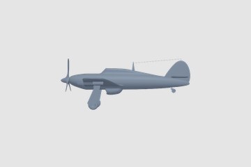 Hawker Hurricane 3D打印模型