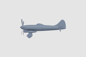 Hawker Tempest 3D打印模型