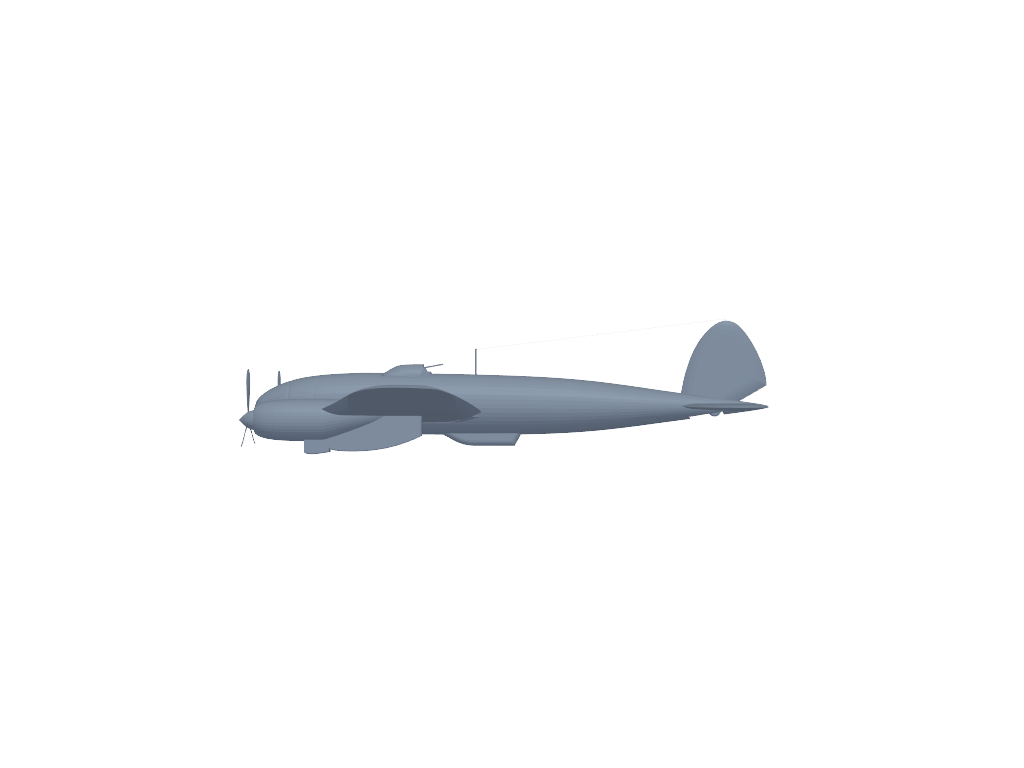 Heinkel He 111 3D打印模型