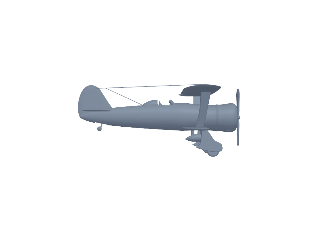Henschal Hs 123 A 3D打印模型