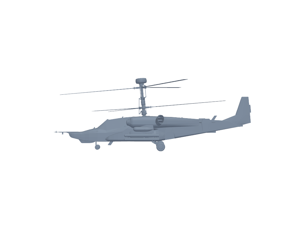 Kamov Ka-50 3D打印模型