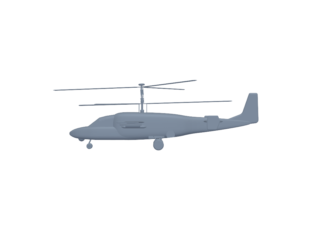 Kamov Ka-52 3D打印模型
