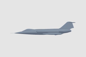 Lockheed F-104 Starfighter 3D打印模型