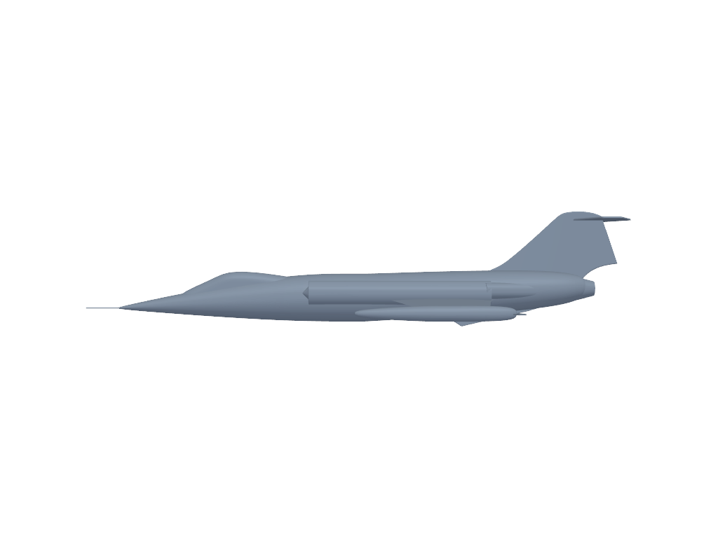 Lockheed F-104 Starfighter 3D打印模型