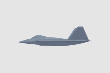 Lockheed Martin F-22 Raptor v1 3D打印模型