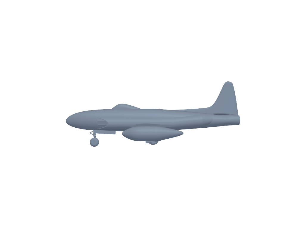 Lockheed P-80 Shooting Star 3D打印模型