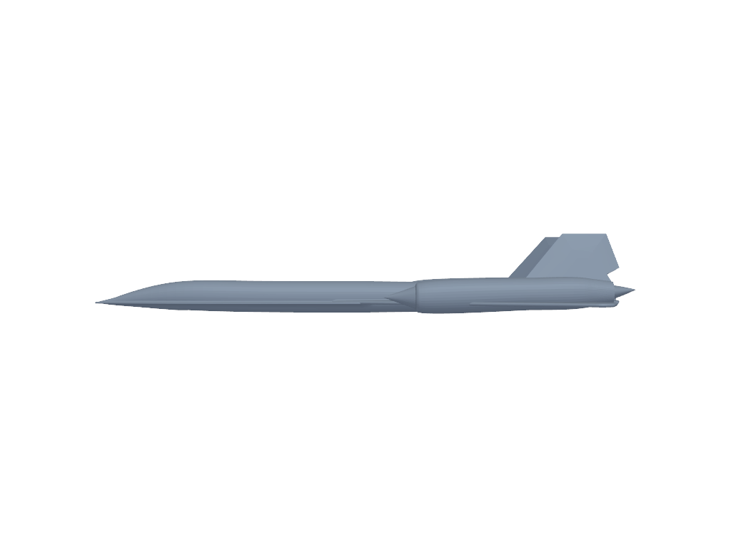Lockheed SR-71 Blackbird 3D打印模型