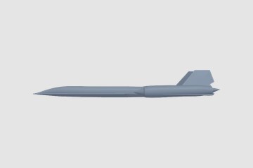 Lockheed SR-71 Blackbird 3D打印模型