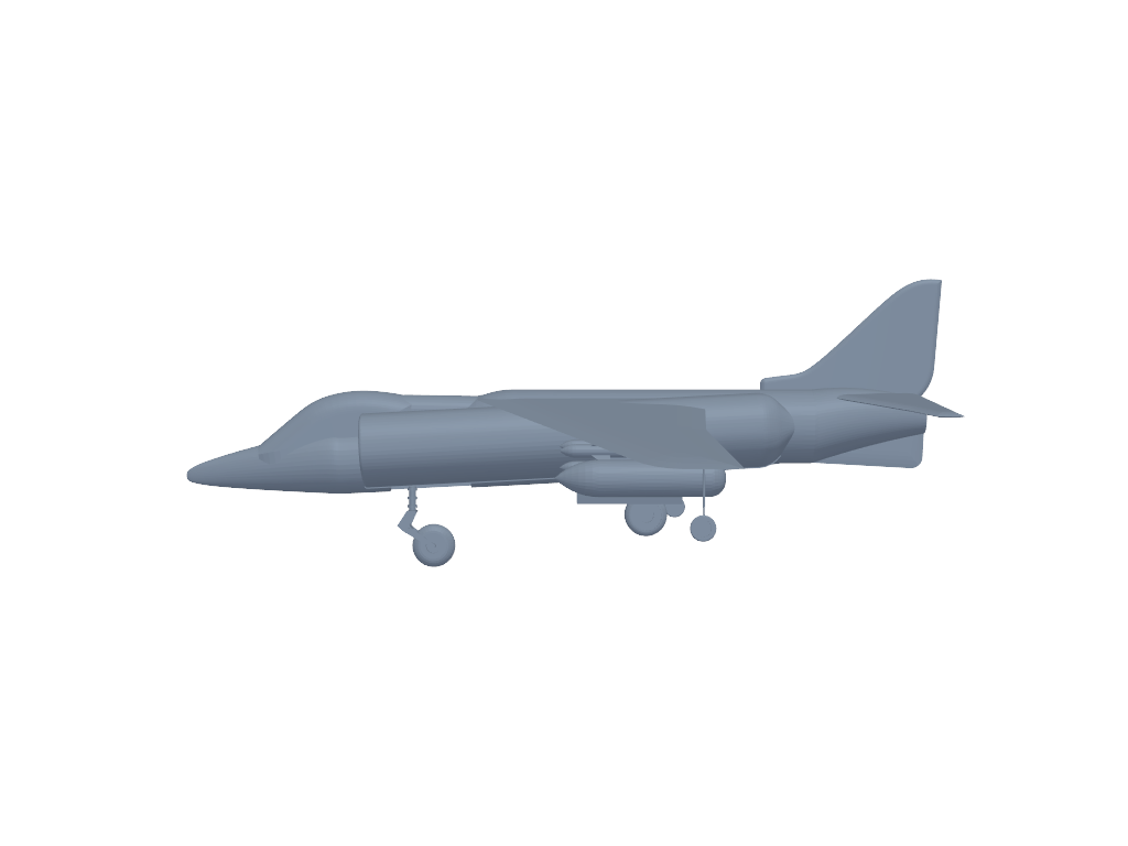 McDonnell Douglas AV-8B Harrier II 3D打印模型