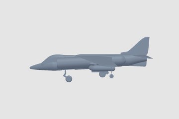 McDonnell Douglas AV-8B Harrier II 3D打印模型