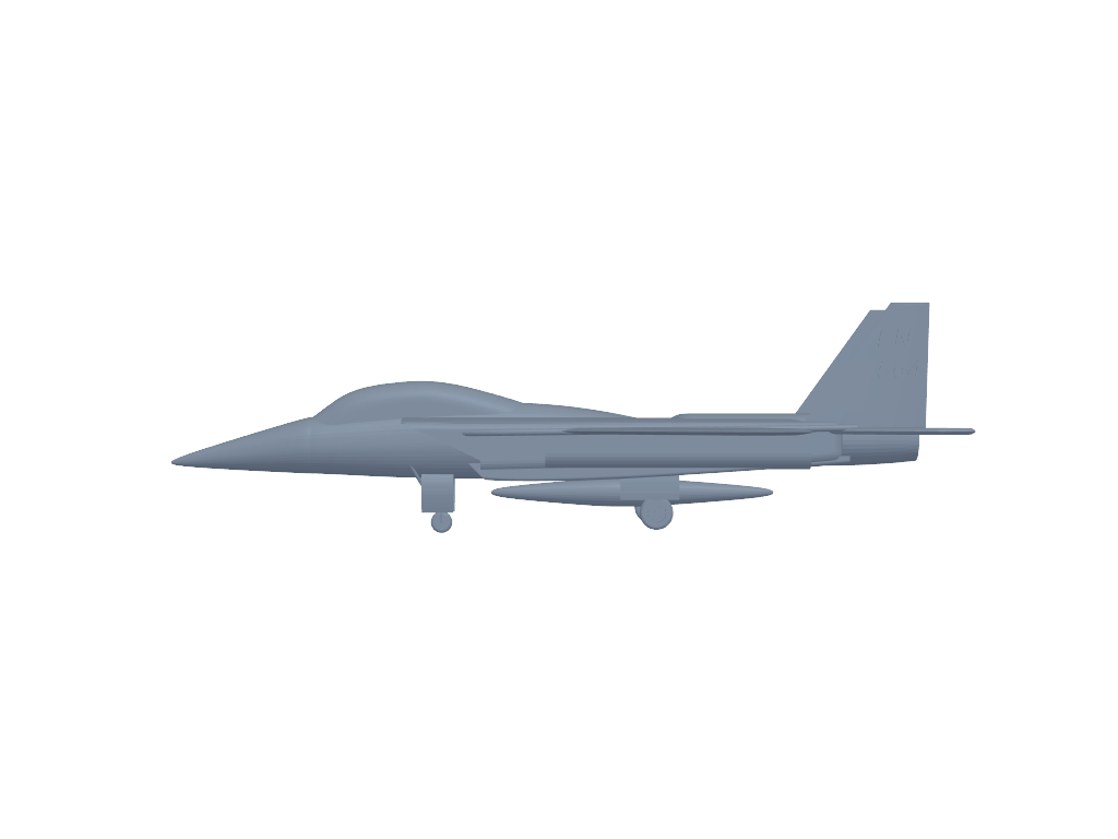 McDonnell Douglas F-15 Eagle 3D打印模型