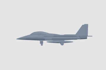 McDonnell Douglas F-15 Eagle 3D打印模型