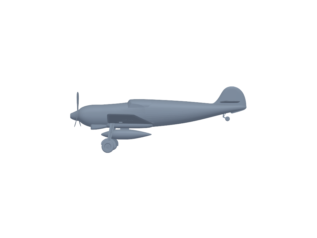 Messerschmitt BF-109 3D打印模型