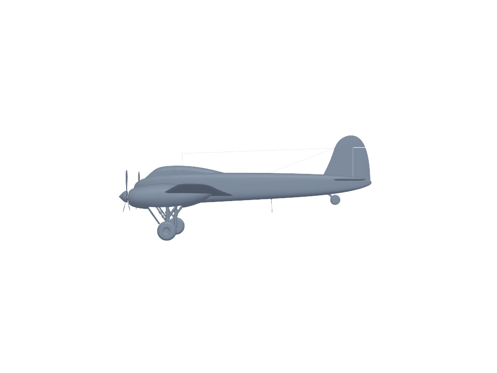 Messerschmitt Me 210 3D打印模型