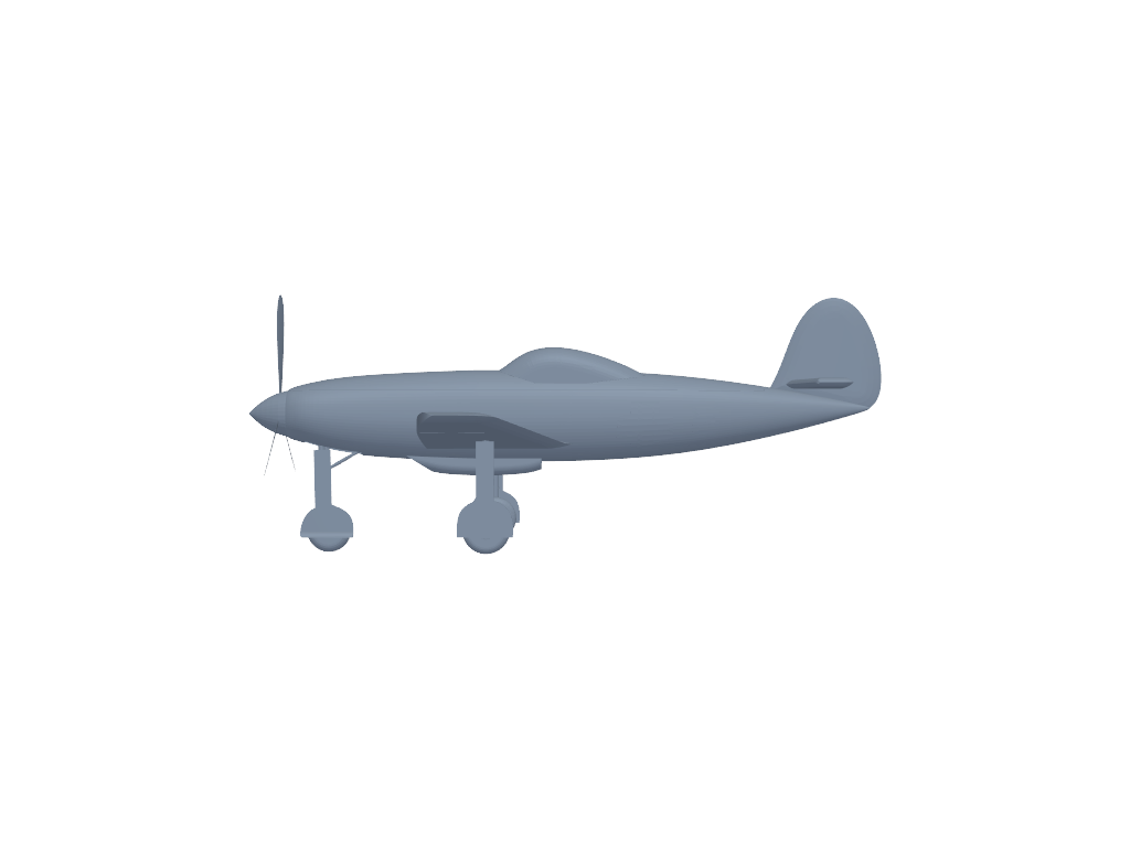 Messerschmitt Me 309 3D打印模型