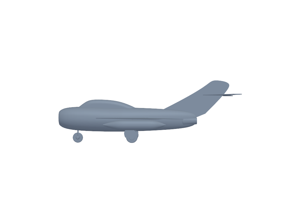 Mikoyan-Gurevich MIG-15 3D打印模型