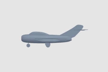 Mikoyan-Gurevich MIG-15 3D打印模型