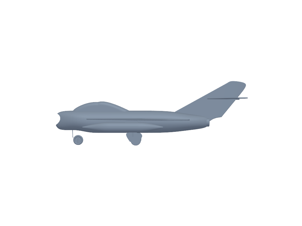 Mikoyan-Gurevich MIG-17 3D打印模型