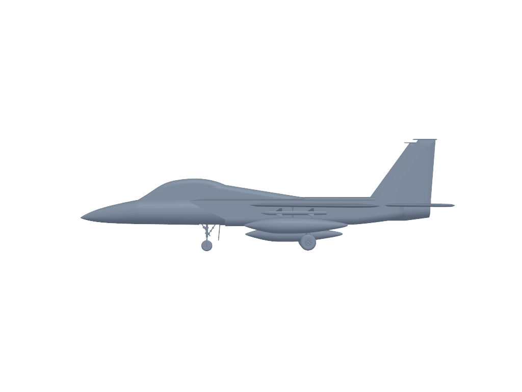 Mitsubishi F-15J v1 3D打印模型
