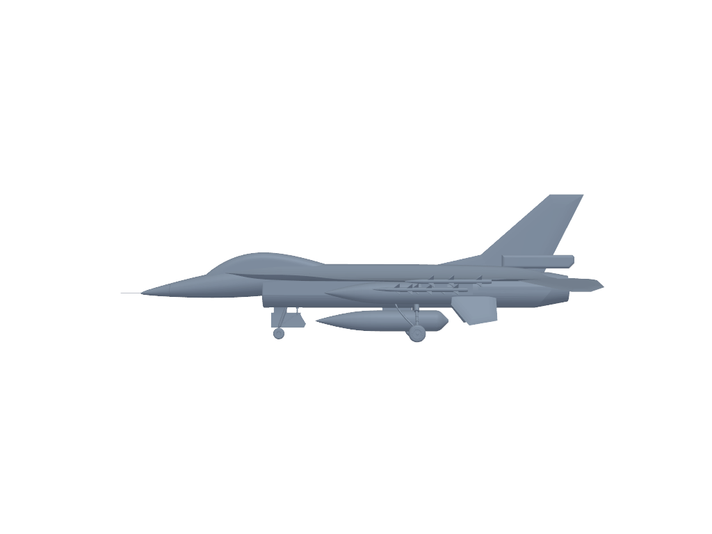 Mitsubishi F-2 3D打印模型