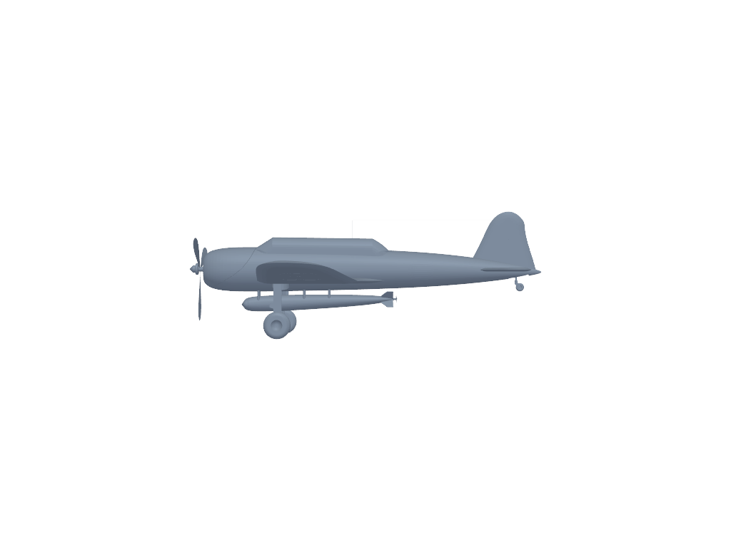 Nakajima B5N 3D打印模型