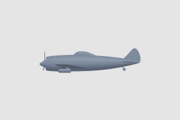 Nakajima KI-44 3D打印模型