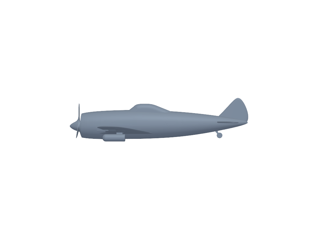 Nakajima KI-44 3D打印模型