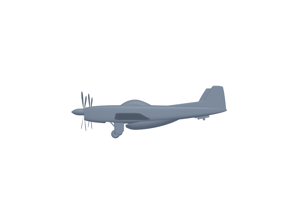 North American F-82 Twin Mustang 3D打印模型