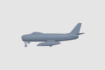 North American F-86 Sabre v2 3D打印模型