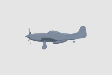 North American P-51D Mustang 3D打印模型