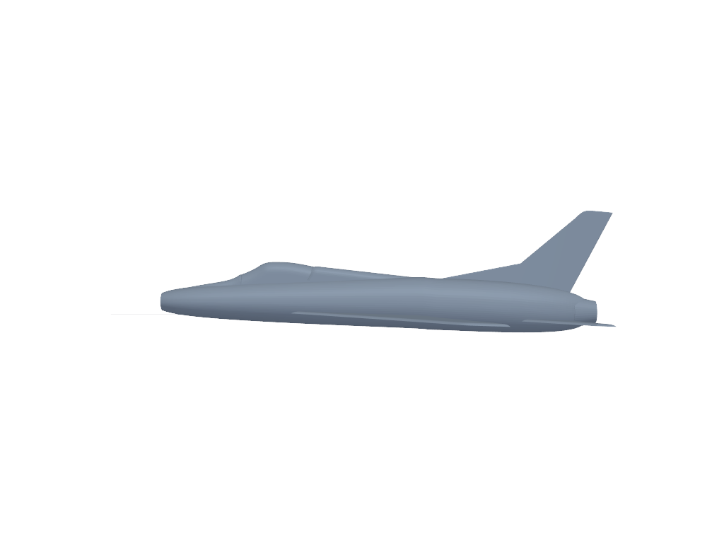 North Anerican F-100 Super Sabre 3D打印模型