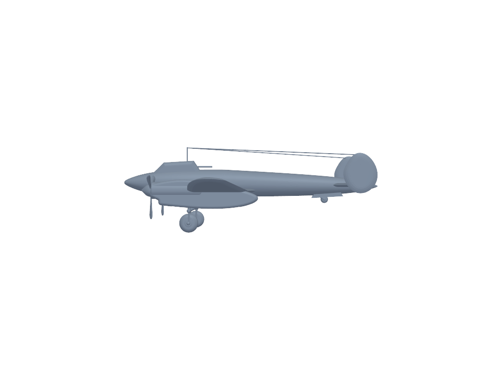 Petlyakov Pe-2 3D打印模型