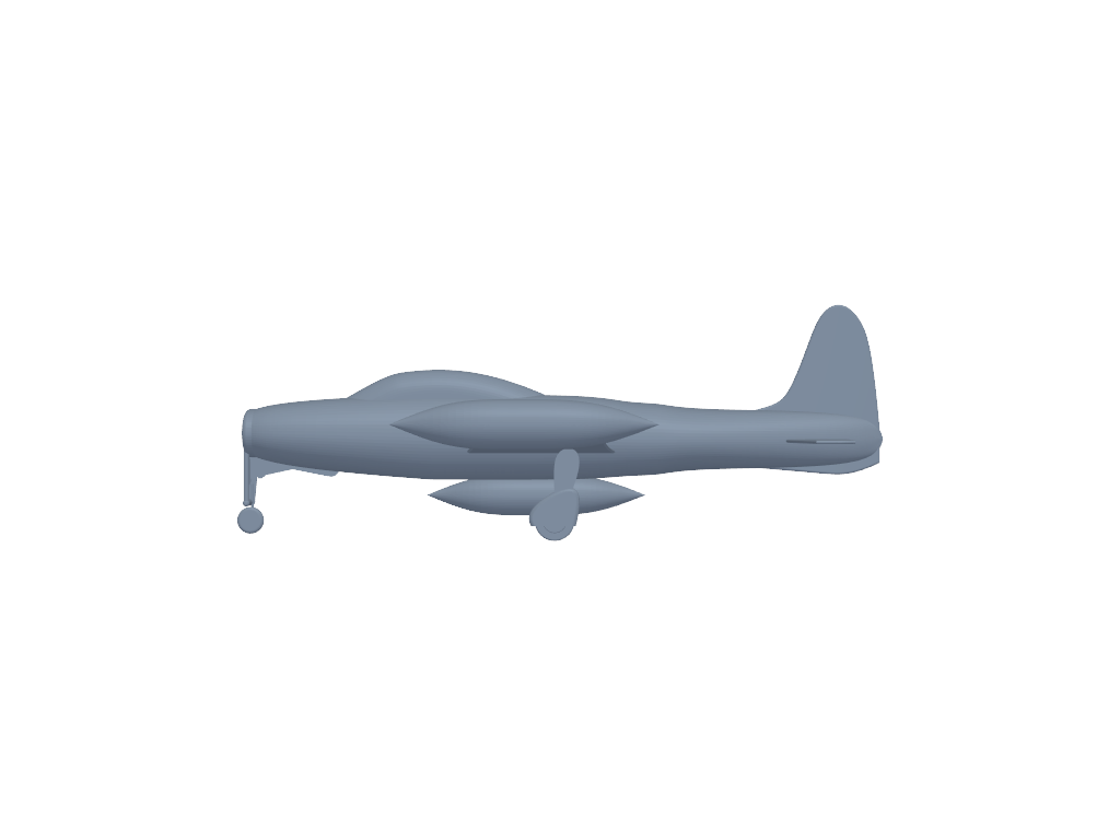 Republic F-84 Thunderjet 3D打印模型