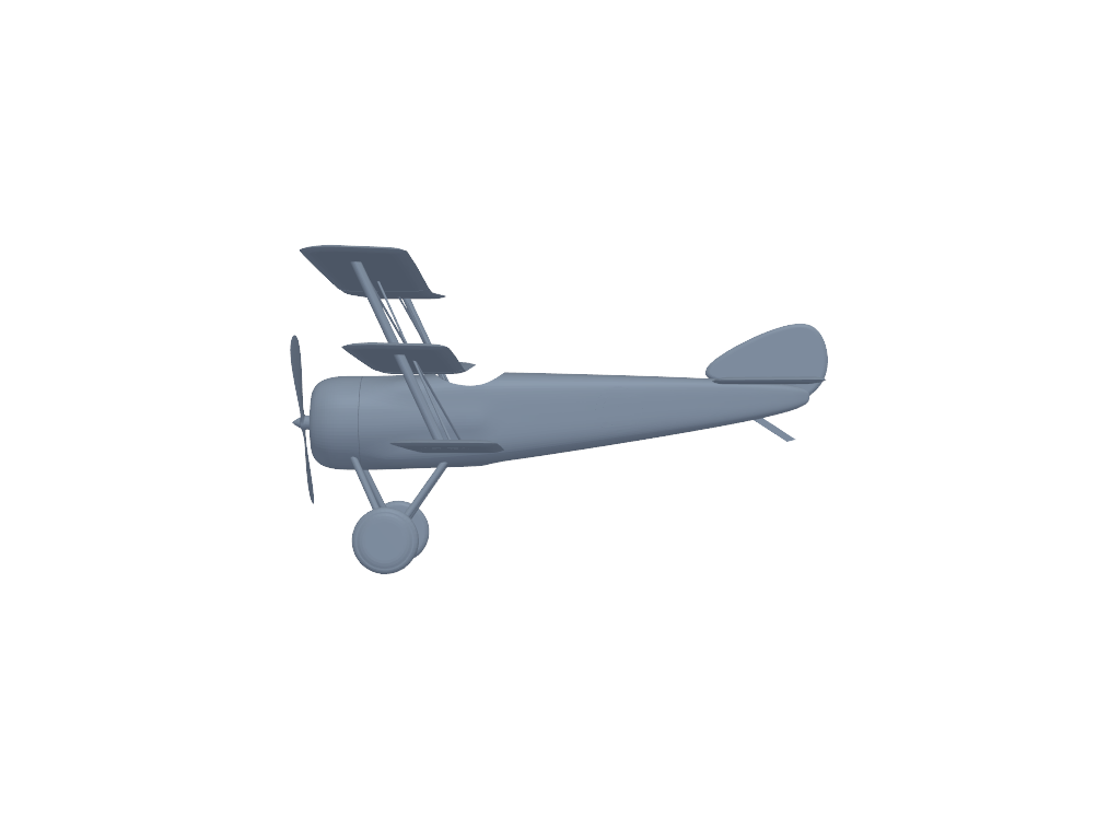 Sopwith Triplane 3D打印模型