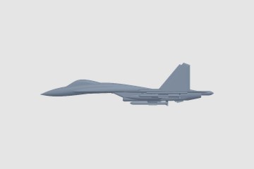 Sukhoi Sui 35 v3 3D打印模型