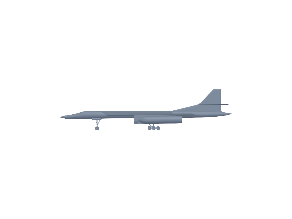 Tu 160 Blackjack v4 3D打印模型