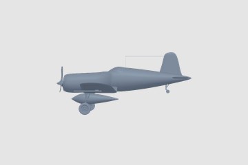 Vought F4U Corsair 3D打印模型