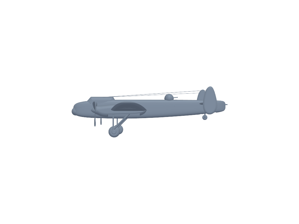 avro manchester 3D打印模型