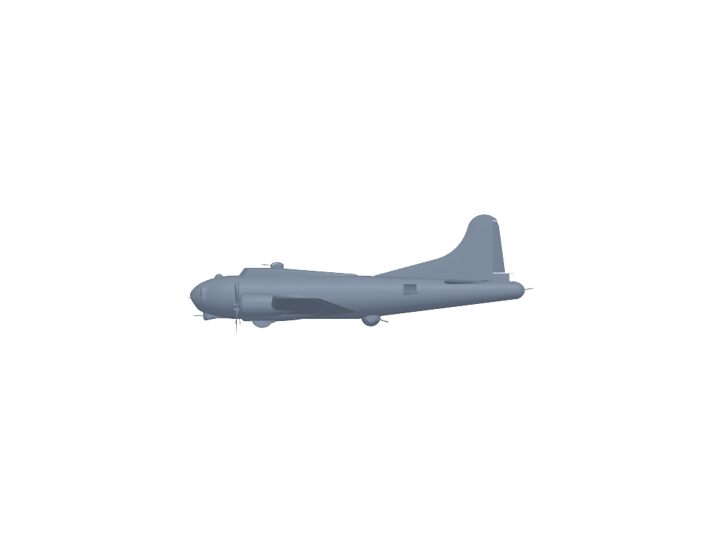b-17 FLYING FORTRESS 3D打印模型