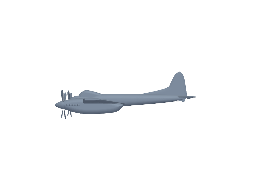 de Havilland Hornet 3D打印模型
