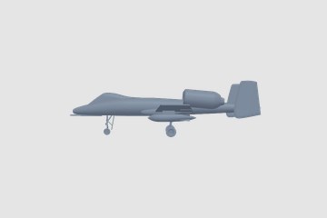 fairchild republic a-10 thunderbolt II v6 3D打印模型