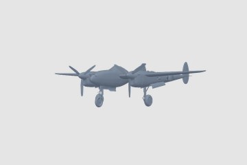 lockheed-p-38-lightning 3D打印模型