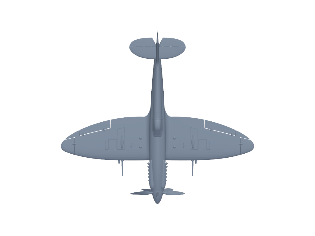 supermarine-spitfire-xiv-c 3D打印模型