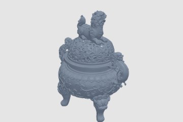 狮子炉 3D打印模型