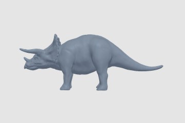 三角恐龙 3D打印模型